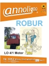 ROBUR 4 Zylinder Benzin Vergaser Motor  Typ LO 4/1 Bedienungsanleitung & Reparaturanleitung  -  annoligno 1043